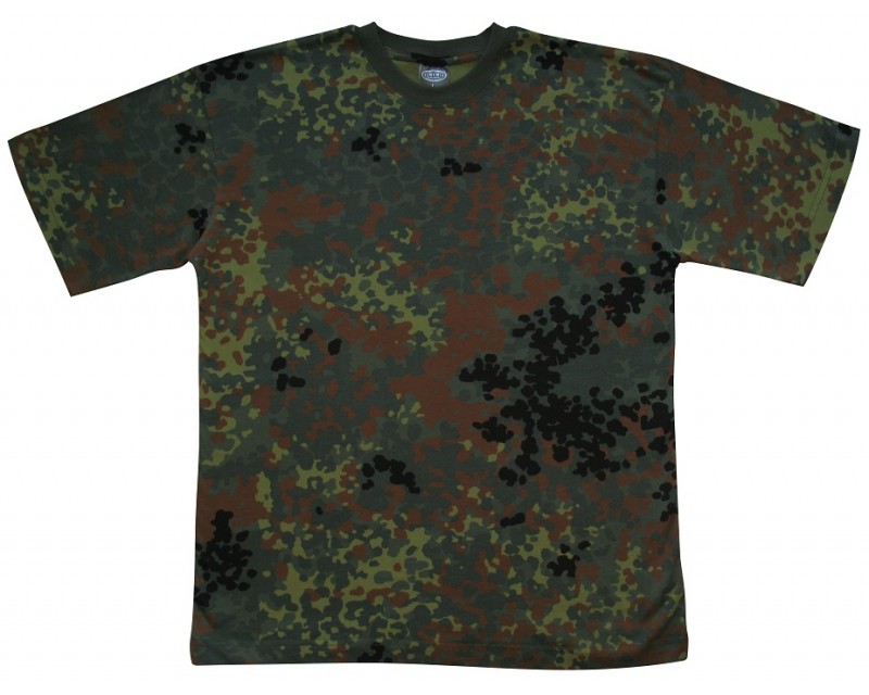 MIL-TEC Triko krátký rukáv, FLECKTARN