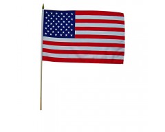 Vlajka s tyčkou USA, 30x45 cm